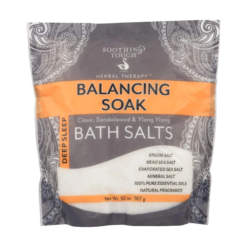 Soothing Touch Deep Sleep Bath Salts Balancing Soak Clove Sandalwood & Ylang, 32 Oz