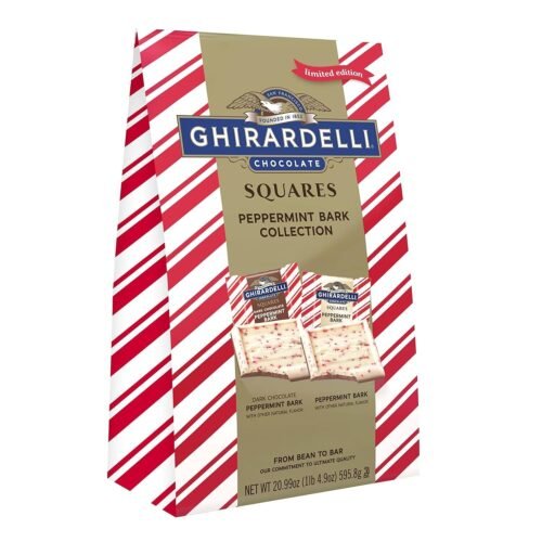 GHIRARDELLI Chocolate Squares, Peppermint Bark Assorted Chocolates, 20.99 OZ Bag Visit the Ghirardelli Store